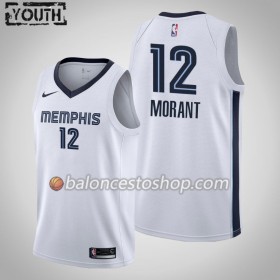Camiseta Niños NBA Memphis Grizzlies Ja Morant 12 2019-20 Nike Association Edition Swingman